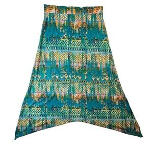 JM COLLECTION Women's Polyester Asymmetrical  Skirt Large Boho Pattern